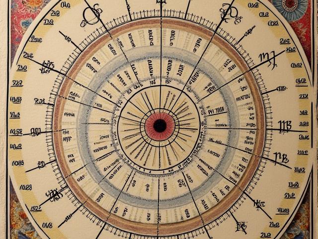 Überladenes, komplexes Astrologie-Chart im Vorher-Zustand, schwer lesbar